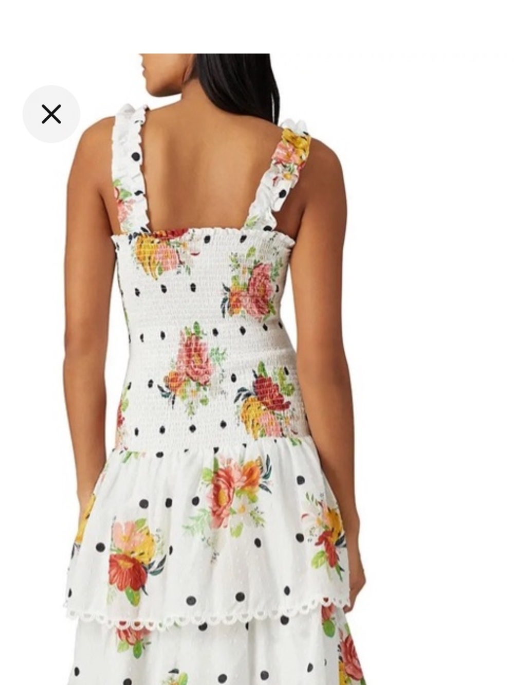 FARM Rio Floral Tiered Midi Dress